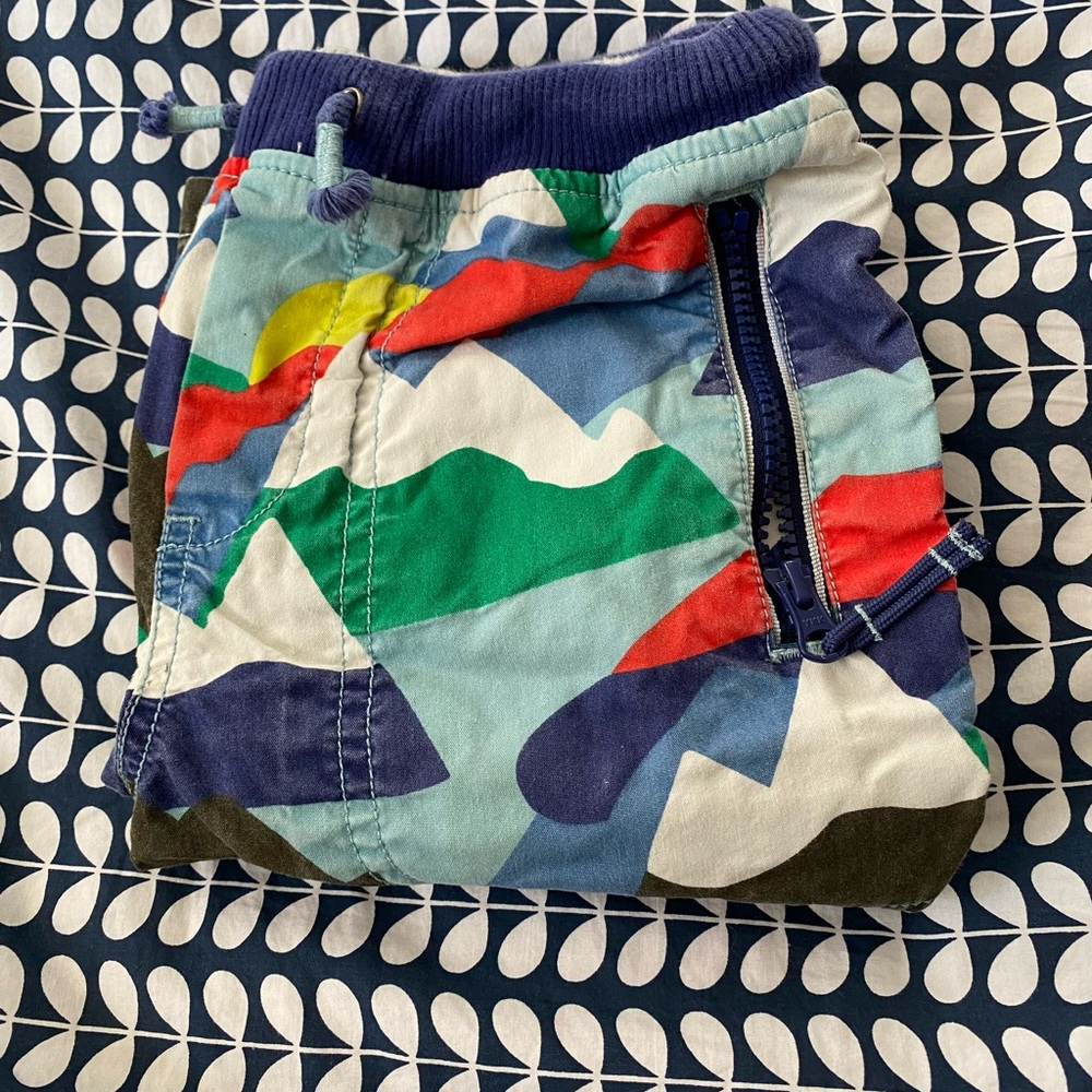 Mini Boden Multicolor Mountain Adventure Shorts Size 10